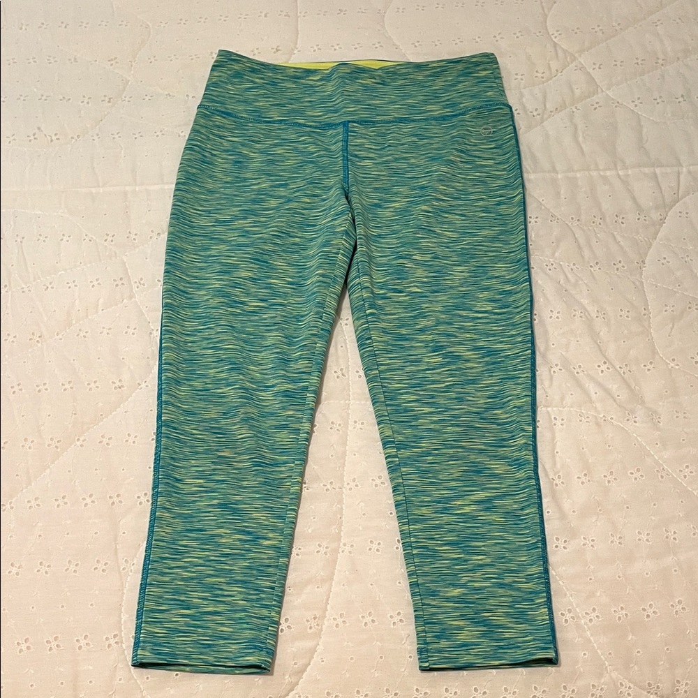 VOGO Athletica Blue and Yellow Capris